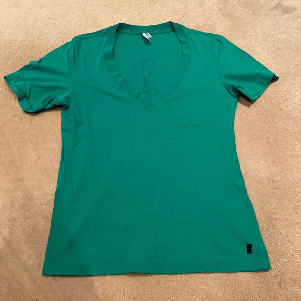 Green VNeck Tshirt